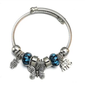 Bangle Charm Bracelet - Butterfly