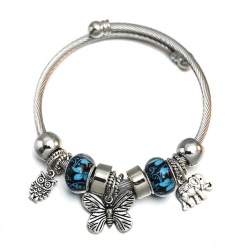 Bangle Charm Bracelet - Butterfly