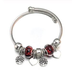Bangle Charm Bracelet - Tree Of Life