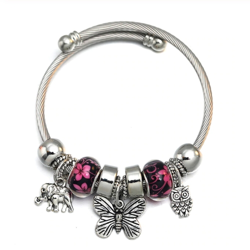 Bangle Charm Bracelet - Butterfly