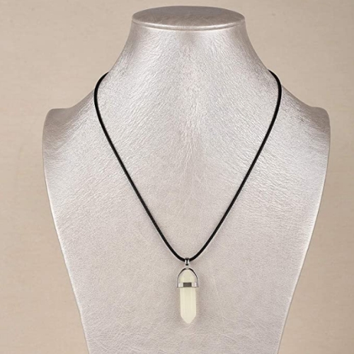 Glow in the dark crystal necklace